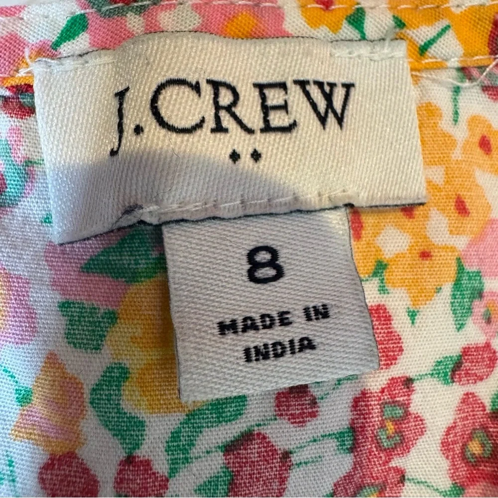 J.Crew Floral Sleeveless Midi Dress Size 8 - Picture 10 of 12